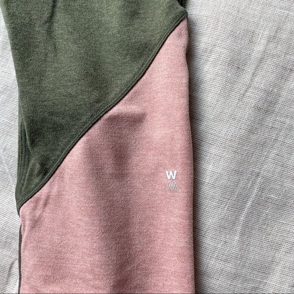 WE OVER ME Synergy Leggings Green Olive Pink XS - Picture 9 of 10